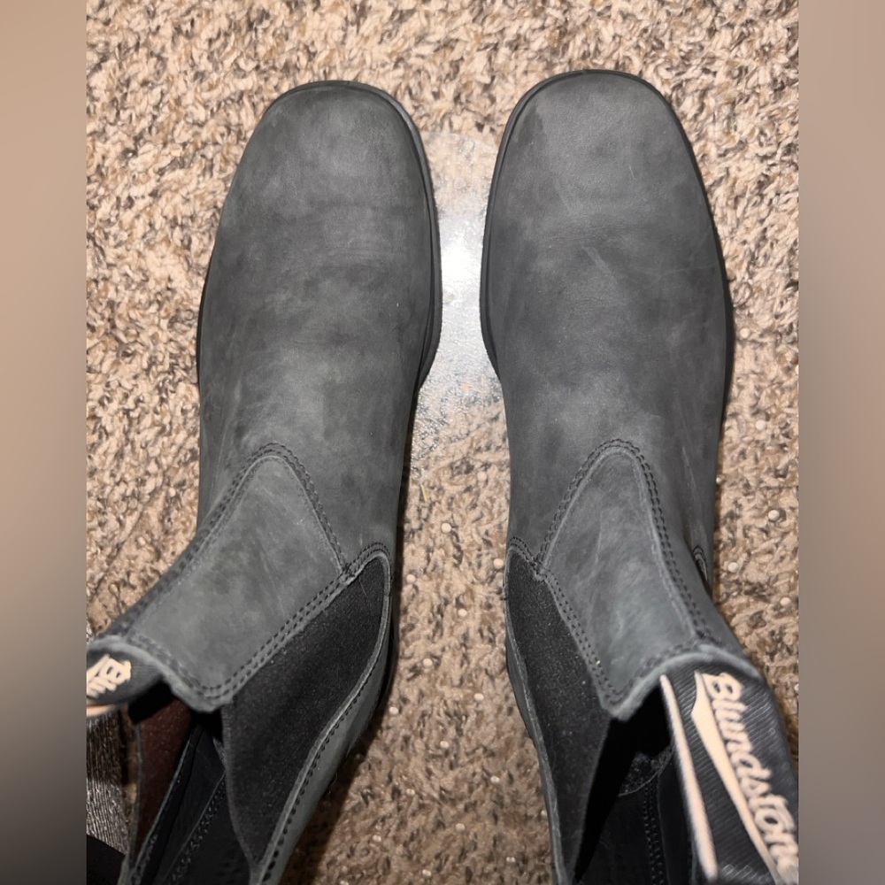 Blundstone Chelsea Boots - Rustic Grey Black - size 9 women, 7 men unisex